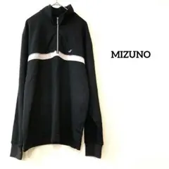MIZUNO ハーフジップカットソー 接触冷感　長袖　メンズ　ブラック Mのサムネイル