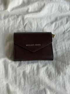 MICHAEL KORS バーガンディ 三つ折り財布