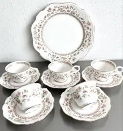 ノリタケ コンテンポラリー カップ＆ソーサ 5客セット ケーキ皿 大皿