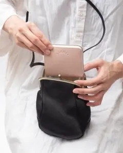 kanmi ドロップツリー がま口ワンポシェット