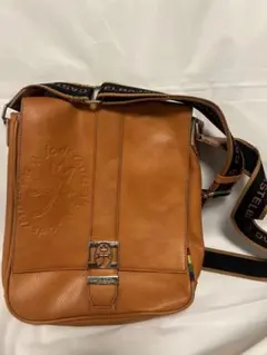 お値下げ CASTELBAJAC オレンジレザーショルダーバッグ