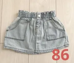 86サイズ　12-18カ月　ザラ　ZARA Baby スカート　デニム　春服