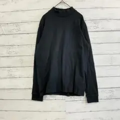 UNIQLO ハイネック 長袖 Tシャツ ブラック L 秋冬 メンズ