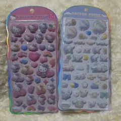 新品！コットンパフィーシール　サンリオ　キティ　シナモン