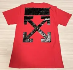 Off-White Champion 赤 Tシャツ オフホワイト ×チャンピオン