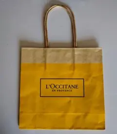 L'Occitane イエローペーパーショッパー 中サイズ