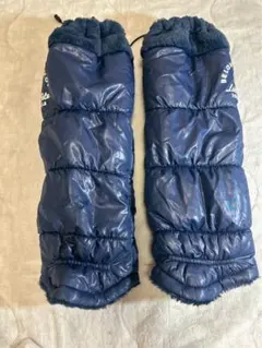 マンシングウェア　レッグウォーマー　ネイビー