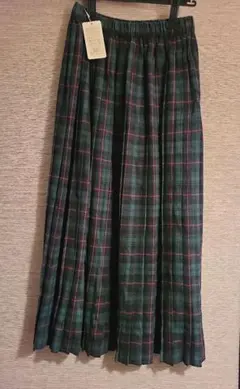 チェック柄 プリーツスカート Fサイズ