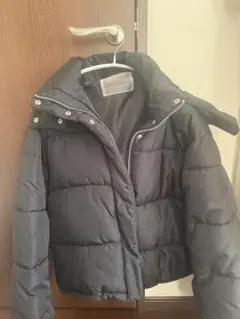 黒 ダウンジャケット ショート丈