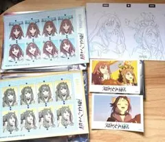 超かぐや姫 証明写真風ステッカー 名場面ステッカー総作監ポストカード 芦花 真美