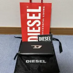 DIESEL ディーゼル ラウンドファスナー Dロゴ ハートプレート 付属品ありのサムネイル