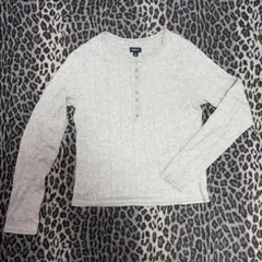 GapBody グレー ニット　ロンT ハート