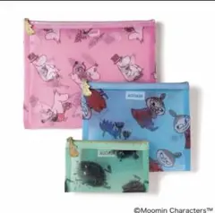 素敵なあの人 10月号 付録MOOMIN メッシュポーチ 3点セット