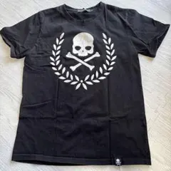HYDROGEN スカルプリント レディースTシャツ Lサイズ ブラック
