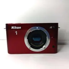 完動品 NIKON 1 J2 レッド ミラーレス #26145 - メルカリ
