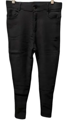 【サンプル品】エーレスタイル　黒 ストレッチ スキニーパンツ　裏毛　暖かい　Ｓ