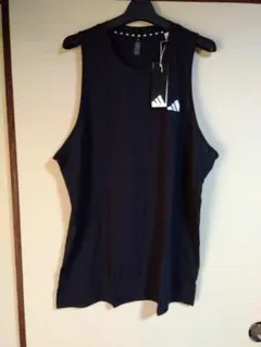 4XLT/黒/新品/アディダス/ノースリーブTシャツ タンクトップ 5Lのサムネイル