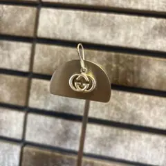 GUCCI ピアス　片方　GGロゴ　インターロッキング　シルバー　グッチ