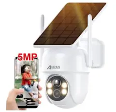 500万超高画素・高効率充電一体型・屋外 ソーラー　工事不要 遠隔操作 wifiのサムネイル