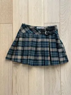 チェック柄プリーツスカート