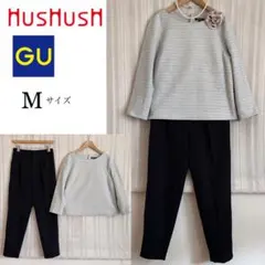美品！Hushush、GUツイード フォーマルパンツスーツM