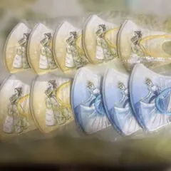 シンデレラ・白雪姫デザインマスク10枚セット3～8才