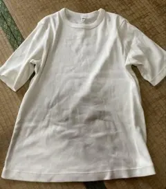 UNIQLO オフホワイト クルーネックTシャツ XL