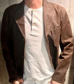 正規品ヴィンテージ　レザー風　希少　ブラウン ジャケット　送料無料24時間内発送