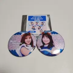 ファイターズガール　グリッター缶バッジ　尾崎真理子、​髙橋萌絵子