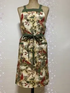ウィンターマジック　Hoffman fabric ハンドメイド エプロン