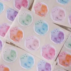 (送料込)2色グラデーションのサンキューシール♪のサムネイル