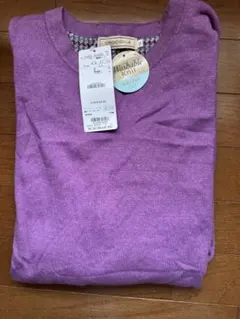 CROCODILE パープル 長袖ニット サイズLL
