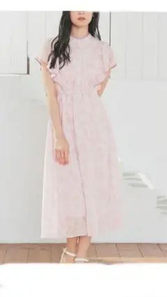 半袖ロングワンピース