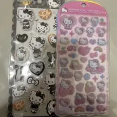 シール2点セット.ウサハナ.キティ
