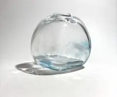 琉球ガラス　水色ブルー　一輪挿しのサムネイル