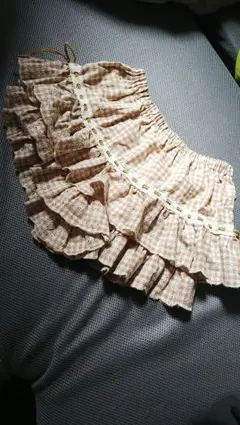 リズリサLIZLISA美品ギンガムチェックスカパンキュロット