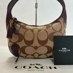 【極美品】コーチ エルゴ ソーホー シグネチャー ワンハンドバッグ y2k 紫