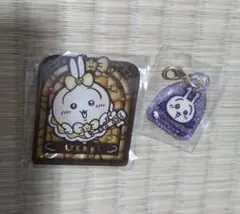 まじかるちいかわ　ステンドグラス風アクリルバッジミニラメアクリルチャーム　うさぎ