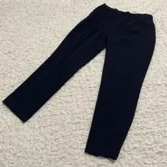 SLOBE IENA タック入りテーパードパンツ　ネイビー　スラックス　38