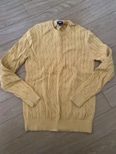 UNIQLO イエロー ケーブルニットセーター M