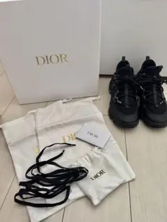 美品☆ DIOR B22 ディオール 43 スニーカー 28センチ ブラック - メルカリ