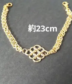 ハンドメイド ゴールドチェーン羽織紐 /クリップに変更可能