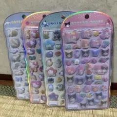 【正規品】サンリオキャラクターズ　コットンパフィーシール 4セット