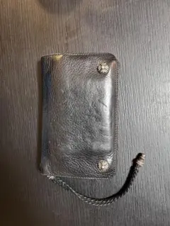 インボイス原本付き】クロムハーツ 2ZIP ウォレット ストラップ付き