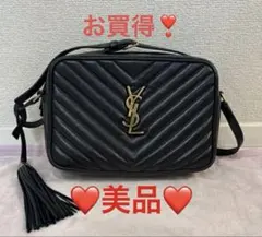 ❤️美品❤️SAINT LAURENT ルーカメラバック ブラック金ロゴ