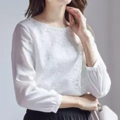 【最終お値下げ】ANY SIS 【洗える】レイヤードレース ブラウス