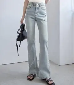 CHAN ME ストレッチデニムパンツ