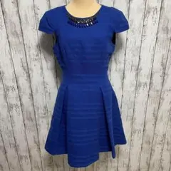 ZARA BASICザラベーシック 青 ブルー ワンピース