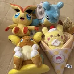 ポケモンfit アローラライチュウ　ラプラス　ビクティニ　など4点セット