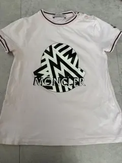 MONCLER ピンク ロゴ Tシャツ　子供 100